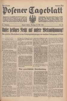 Posener Tageblatt. Jg.77, Nr. 116 (22 Mai 1938) + dod.