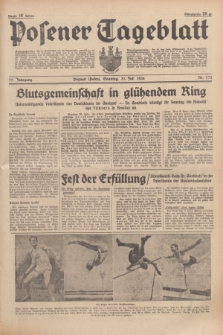 Posener Tageblatt. Jg.77, Nr. 172 (31 Juli 1938) + dod.