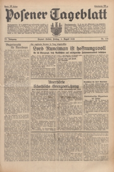 Posener Tageblatt. Jg.77, Nr. 176 (5 August 1938) + dod.