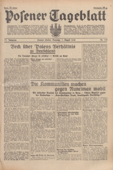 Posener Tageblatt. Jg.77, Nr. 178 (7 August 1938) + dod.