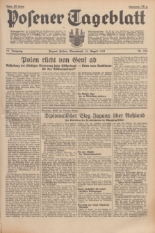 Posener Tageblatt. Jg.77, Nr. 183 (13 August 1938) + dod.
