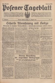 Posener Tageblatt. Jg.77, Nr. 187 (19 August 1938) + dod.