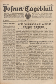 Posener Tageblatt. Jg.77, Nr. 188 (20 August 1938) + dod.