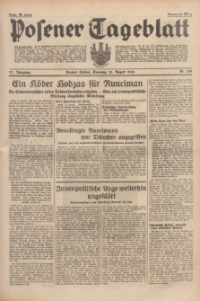 Posener Tageblatt. Jg.77, Nr. 189 (21 August 1938) + dod.