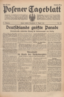Posener Tageblatt. Jg.77, Nr. 194 (27 August 1938) + dod.