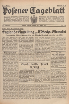 Posener Tageblatt. Jg.77, Nr. 196 (30 August 1938) + dod.