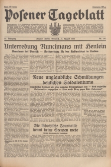 Posener Tageblatt. Jg.77, Nr. 197 (31 August 1938) + dod.