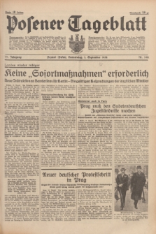 Posener Tageblatt. Jg.77, Nr. 198 (1 September 1938) + dod.