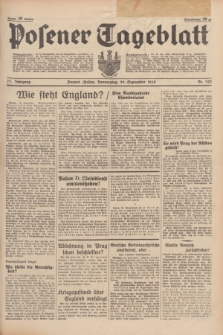 Posener Tageblatt. Jg.77, Nr. 222 (29 September 1938) + dod.