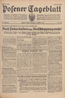Posener Tageblatt. Jg.77, Nr. 225 (2 Oktober 1938) + dod.