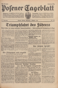 Posener Tageblatt. Jg.77, Nr. 227 (5 Oktober 1938) + dod.