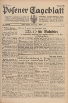 Posener Tageblatt. Jg.77, Nr. 228 (6 Oktober 1938) + dod.