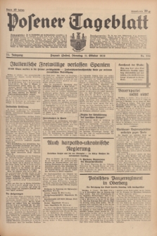 Posener Tageblatt. Jg.77, Nr. 232 (11 Oktober 1938) + dod.