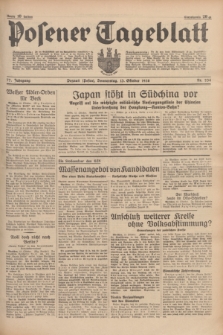 Posener Tageblatt. Jg.77, Nr. 234 (13 Oktober 1938) + dod.