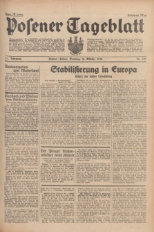 Posener Tageblatt. Jg.77, Nr. 237 (16 Oktober 1938) + dod.