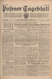 Posener Tageblatt. Jg.77, Nr. 238 (18 Oktober 1938) + dod.