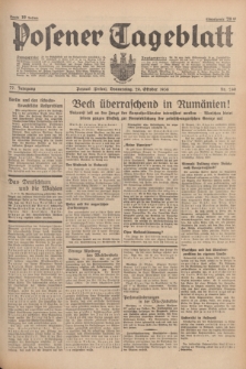 Posener Tageblatt. Jg.77, Nr. 240 (20 Oktober 1938) + dod.