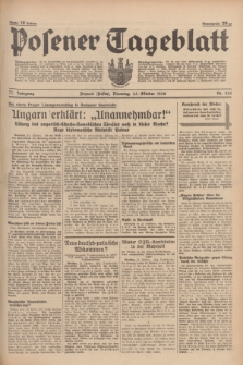 Posener Tageblatt. Jg.77, Nr. 244 (25 Oktober 1938) + dod.
