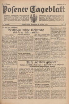 Posener Tageblatt. Jg.77, Nr. 246 (27 Oktober 1938) + dod.