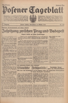 Posener Tageblatt. Jg.77, Nr. 248 (29 Oktober 1938) + dod.