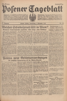 Posener Tageblatt. Jg.77, Nr. 251 (3 November 1938) + dod.