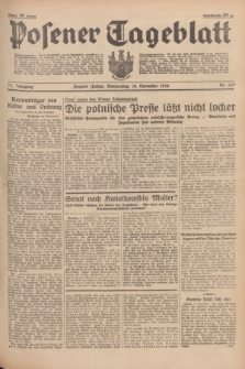 Posener Tageblatt. Jg.77, Nr. 257 (10 November 1938) + dod.