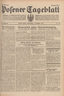 Posener Tageblatt. Jg.77, Nr. 262 (17 November 1938) + dod.