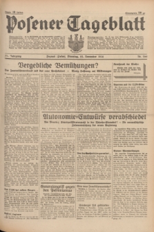 Posener Tageblatt. Jg.77, Nr. 266 (22 November 1938) + dod.