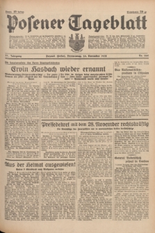 Posener Tageblatt. Jg.77, Nr. 268 (24 November 1938) + dod.