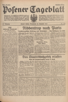 Posener Tageblatt. Jg.77, Nr. 270 (26 November 1938) + dod.