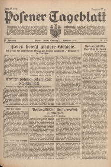 Posener Tageblatt. Jg.77, Nr. 271 (27 November 1938) + dod.