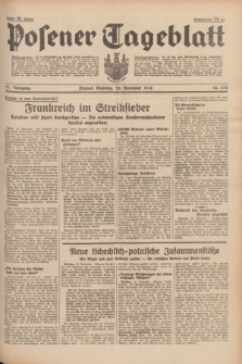 Posener Tageblatt. Jg.77, Nr. 272 (29 November 1938) + dod.