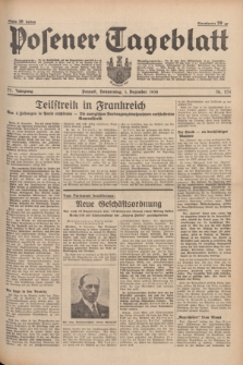 Posener Tageblatt. Jg.77, Nr. 274 (1 Dezember 1938) + dod.