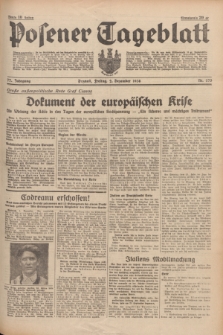 Posener Tageblatt. Jg.77, Nr. 275 (2 Dezember 1938) + dod.