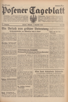 Posener Tageblatt. Jg.77, Nr. 279 (7 Dezember 1938) + dod.