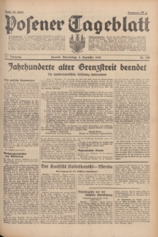 Posener Tageblatt. Jg.77, Nr. 280 (8 Dezember 1938) + dod.