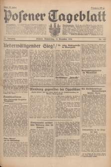 Posener Tageblatt. Jg.77, Nr. 285 (15 Dezember 1938) + dod.