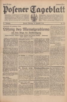 Posener Tageblatt. Jg.77, Nr. 288 (18 Dezember 1938) + dod.