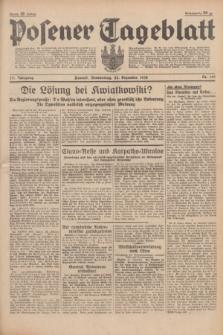 Posener Tageblatt. Jg.77, Nr. 291 (22 Dezember 1938) + dod.