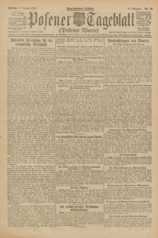 Posener Tageblatt (Posener Warte). Jg.61, Nr. 10 (13 Januar 1922)
