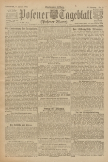 Posener Tageblatt (Posener Warte). Jg.61, Nr. 11 (14 Januar 1922)