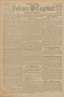 Posener Tageblatt (Posener Warte). Jg.61, Nr. 19 (24 Januar 1922)