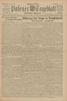 Posener Tageblatt (Posener Warte). Jg.61, Nr. 24 (29 Januar 1922) + dod.