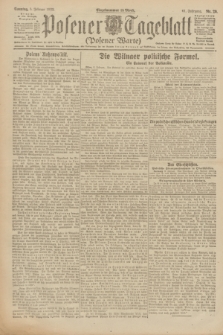 Posener Tageblatt (Posener Warte). Jg.61, Nr. 29 (5 Februar 1922) + dod.
