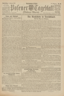 Posener Tageblatt (Posener Warte). Jg.61, Nr. 32 (9 Februar 1922)