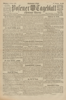 Posener Tageblatt (Posener Warte). Jg.61, Nr. 37 (15 Februar 1922) + dod.