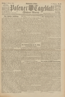 Posener Tageblatt (Posener Warte). Jg.61, Nr. 39 (17 Februar 1922) + dod.