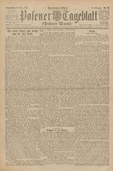 Posener Tageblatt (Posener Warte). Jg.61, Nr. 72 (30 März 1922) + dod.