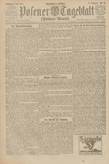 Posener Tageblatt (Posener Warte). Jg.61, Nr. 75 (2 April 1922) + dod.