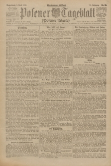 Posener Tageblatt (Posener Warte). Jg.61, Nr. 80 (8 April 1922) + dod.